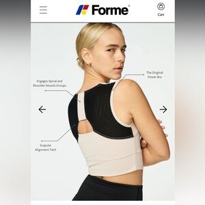 FORME® Power Bra NWT in Ecru Size M